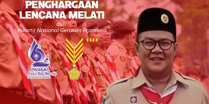 Bupati Basel Riza Herdavid Terima Anugerah Lencana Melati Pramuka Tahun 2023