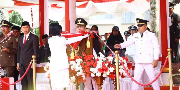 Walikota Pangkalpinang Jadi Pemimpin Pada Pelaksanaan Upacara HUT RI ke- 78