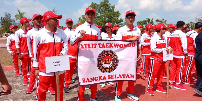 Lepas kontingen Porprov ke VI Di Bangka Barat, Riza Herdavid: Jadilah Kebanggaan Masyarakat Basel 