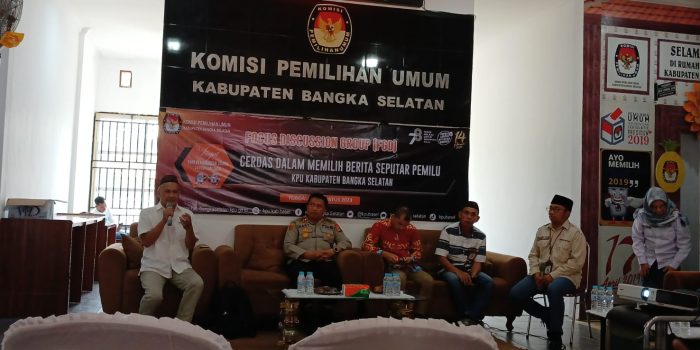 KPU Bangka Selatan Gelar Focus Discussion Bersama Wartawan