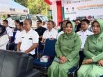 Riswanda Ibu Was Koramil 06/Vlll Bukit Intan Hadiri Kegiatan Gerakan Pangan Murah