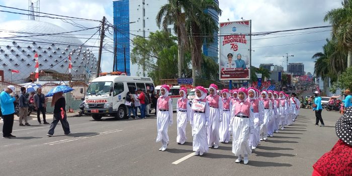 Pawai Baris Berbaris Semakarakkan HUT Kemerdekaan RI ke 78