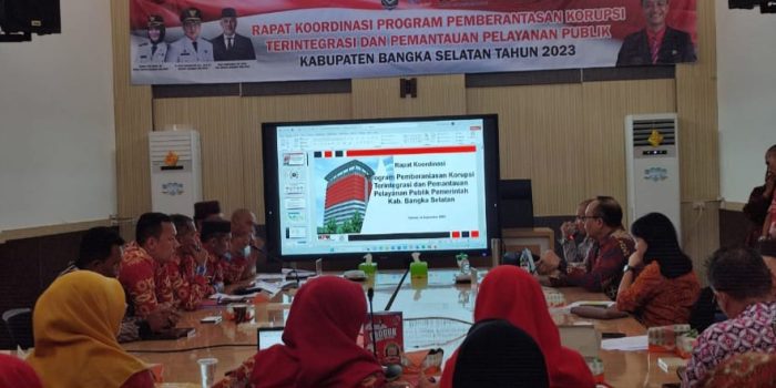 KPK RI Gelar Rapat Koordinasi dan Pemantauan Pelayanan Publik Pemkab Basel