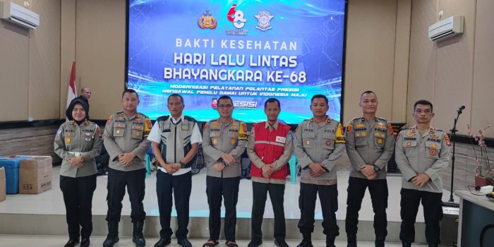 Sambut HUT Lantas ke-68, Satlantas Polres Bangka Barat Gelar Donor Darah