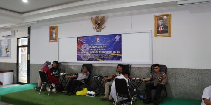 HUT Korp Lalu Lintas ke 68, Polres Bangka Hasilkan 56 Kantong Darah