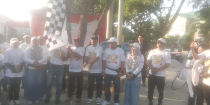 Puncak HUT RSUD Jenderal Ahmad Yani Metro, Wahdi Lepas Peserta Jalan Sehat