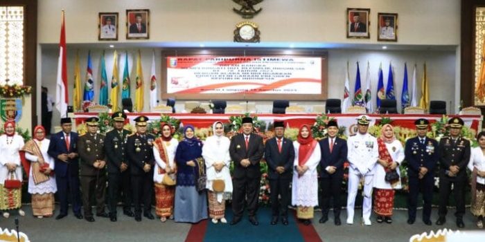 Paripurna Istimewa DPRD Prov Lampung Peringati HUT RI ke-78 Diikuti Arinal Djunaidi Secara Virtual