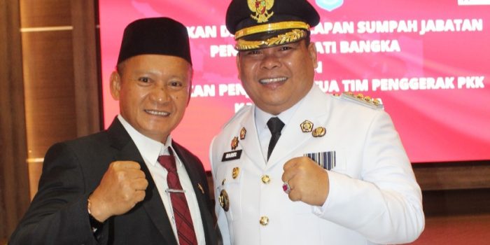 Pj Bupati Bangka Resmi Dilantik, ini Pesan Herman Suhadi