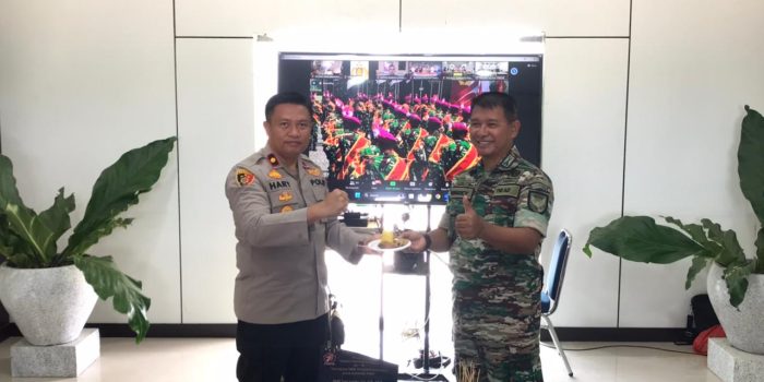 Sebagai Bentuk Solidaritas, Polres Bangka Selatan Beri Surprise ke Kodim 0432/Basel