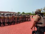 Polres Bangka Barat Gelar Simulasi Sispamkota Pengamanan Pemilu tahun 2024
