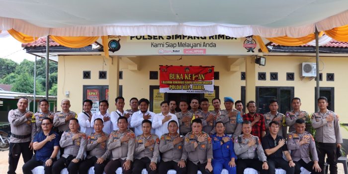 Jalin Silaturahmi dengan Personil, Kapolres Basel Gelar Buka Keran di Polsek Simpang Rimba