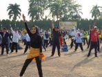 Senam Bersama Hut Haornas ke-40 di Komplek Kantor Gubernur Diikuti Arinal Djunaidi