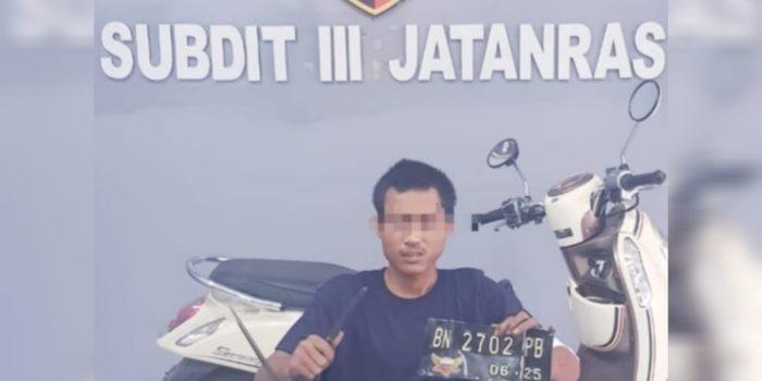 Hendak Jual Motor Hasil Curian, Pemuda Asal Lampung Diciduk Tim Gabungan Polda Babel