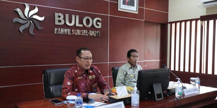 Pj Gubernur Babel Kunjungi Kantor Bulog di Palembang, Ini Tujuannya