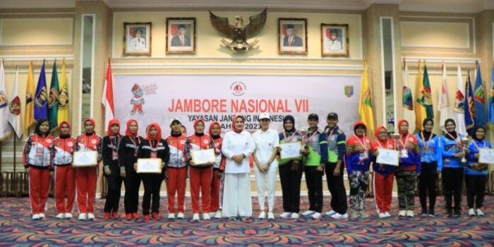 Jambore Nasional VII YJI di Balai Keratun Resmi Ditutup Ketua YJI Provinsi Lampung, Riana Sari Arinal