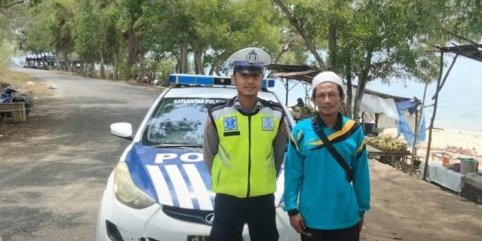 Guna Ciptakan Rasa Aman, Sat Lantas Polres Bangka Barat Gelar Patroli di Tempat Wisata