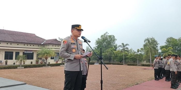 Polres Babar Gelar Apel Pengamanan Pemilu 2024 