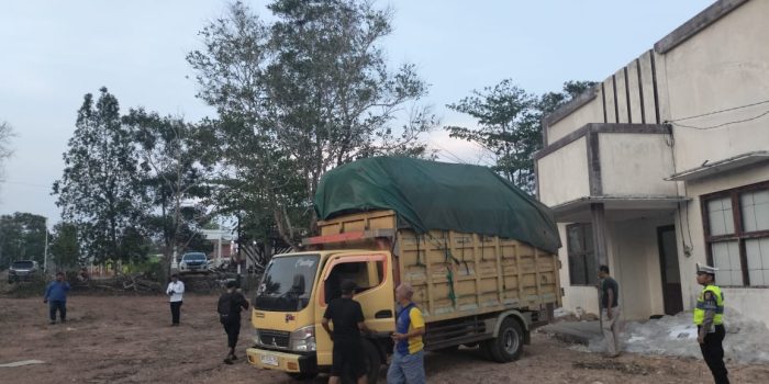 Satgas Kamseltibcarlantas Polres Basel Patroli di Jalur Kantor KPU dan Bawaslu