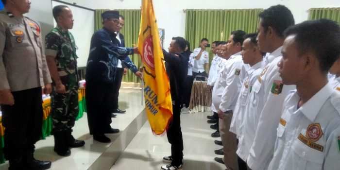 Babinsa Hadiri Pelantikan dan Pengukuhan Pengukuhan Karang Taruna Raman Utara