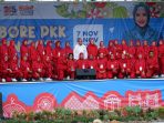Kemeriahan Emak-emak Ikuti Jambore PKK Pangkalpinang 2023
