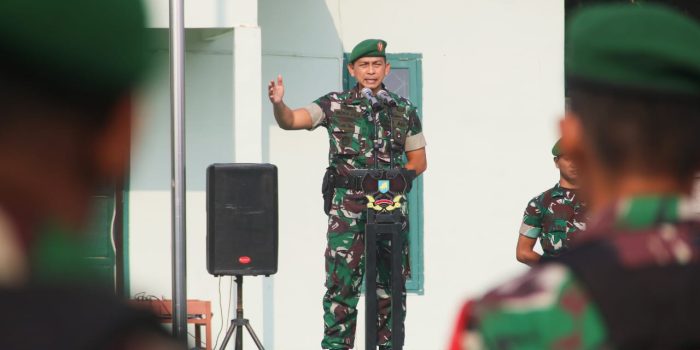 Pimpin Apel Gelar Pasukan, Dandim 0429/Lamtim Tekankan Netralitas TNI