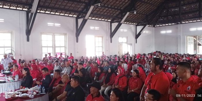 Ribuan Pengurus PDI Perjuangan di Bangka Selatan Deklarasikan Dukung Ganjar-Mahfud