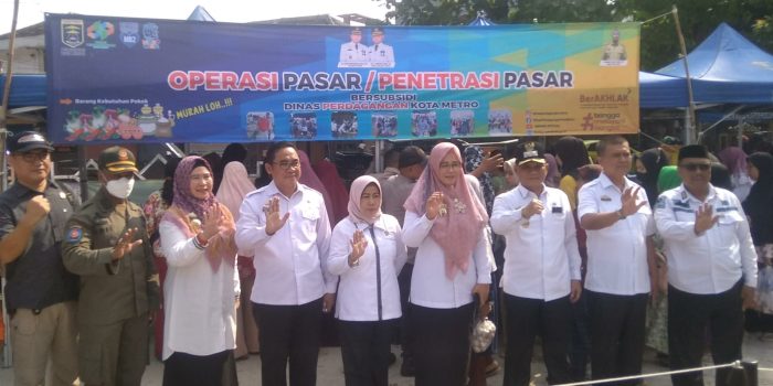 Gelaran Penetrasi Pasar Cendrawasih Kota Metro Ditinjau Walikota Wahdi