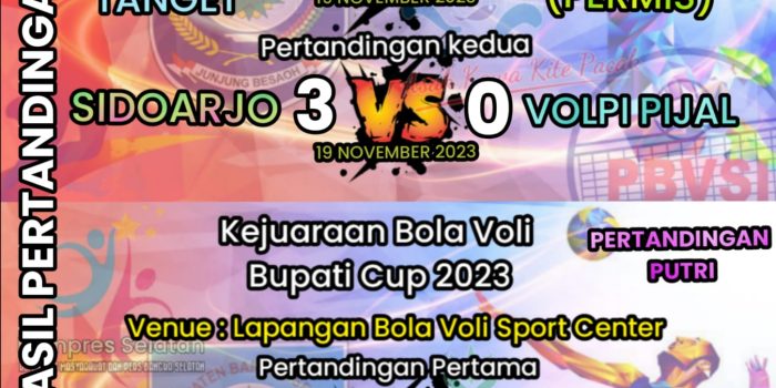 Tim Bola Voli Putra Tanget ‘Pulkam’ Usai Ditakluk Tim Putra Sparta Permis