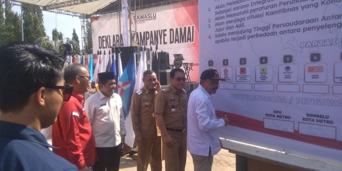 Bawaslu Selenggarakan Deklarasi Kampanye Damai Pemilu 2024