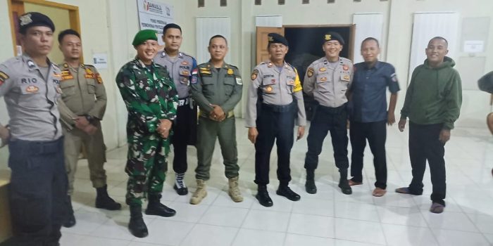 Kodim 0429/Lamtim dan Polres Gelar Patroli Gabungan, Cek Keamanan Gudang Logistik KPU Pemilu 2024