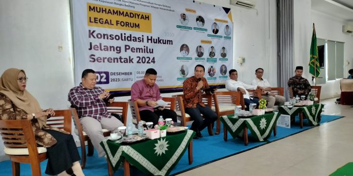 Jelang Pemilu 2024, MHH PW Muhammadiyah Babel Gelar Legal Forum