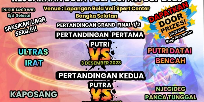 Saksikan!! Besok Jadwal FINAL Bola Voli Piala Bupati Cup I 2023