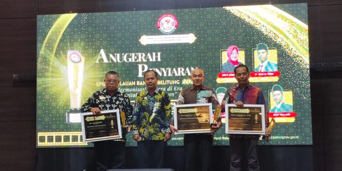 Bupati Bangka Selatan Raih Penghargaan dari KPID Babel 