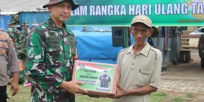 Karya Bakti TNI Kodim 0429/Lamtim Peringati HUT Kodam II/Sriwijaya