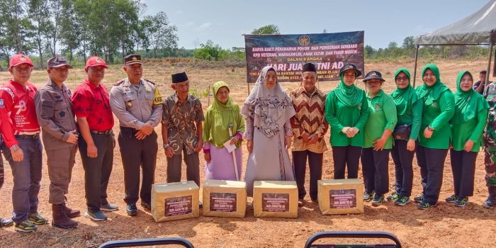 Hari Juang TNI AD, Kodim 0432/Basel Kembali Tanam Pohon Dan Bagi Sembako