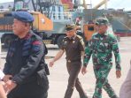 Kolonel inf Marsal Denny Kasrem 045/Gaya Turut Serta Pengecekan Pos PAM Pelabuhan Pangkal Balam