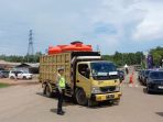 Personil Pos Yan Ops Lilin Polres Bangka Barat Laksanakan Pengamanan Di ASDP Muntok