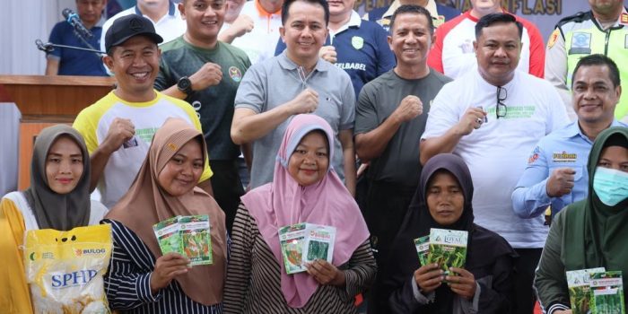 Pj Gubernur Sumsel, Pangdam II Sriwijaya dan Pj Walikota Lubuk Linggau Gelar Pasar Murah