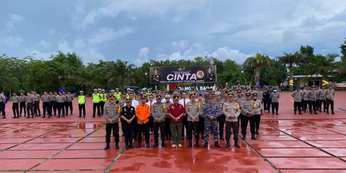 Polres Bangka Barat Gelar Apel Gabungan