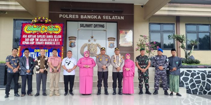 Dandim 0432 Basel bersama Forkopimda Hadiri Setijab Kapolres Bangka Selatan