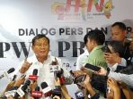 Capres Prabowo Bicara Kebebasa Pers dan Ekonomi Pancasila