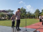 Pimpin Apel Pagi, Kapolres Bangka Barat Ingatkan Anggota Untuk Netralitas Jelang Pemilu 2024