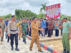 Kompak, Kapolres Bupati dan Kejari Cek Kesiapan Anggota Pengamanan Pemilu