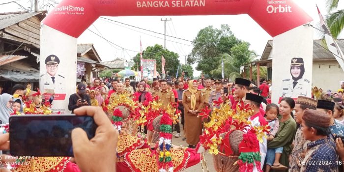 Aik Bakung Edisi ke 20, Bupati Bangka Selatan Beserta Jajaran Sambangi Desa Nyelanding