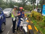 Bersama Propam, Satlantas Polres Bangka Barat Razia Kendaraan Anggota Polri