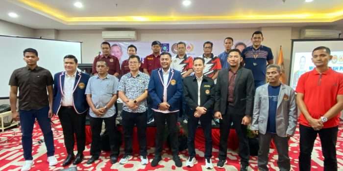 LPJ ketum pengprov taekwondo babel di sambut riuh tepuk tangan