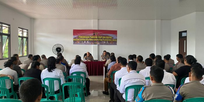 Polres Bangka Lakukan Tes Psikologi Senjata Api dan Maping 