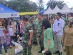 Walikota Pangkalpinang Bersama TNI Gelar Bazar Murah Di Halaman Makodim 0413/BKA