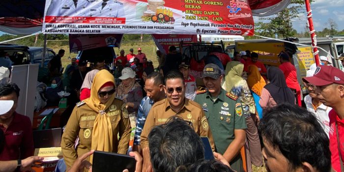 Pemkab Basel Gelar Pasar Murah di Desa Sadai
