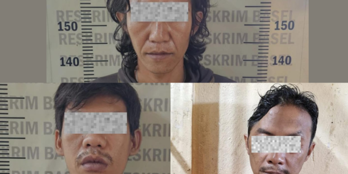 Tiga Pelaku Curat Ditangkap, Gasak Perhiasan Emas dan Sepeda Motor
